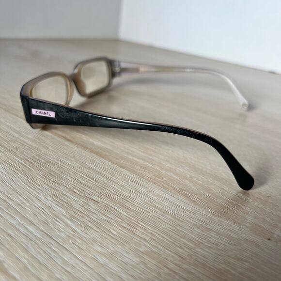 Chanel 3091 c.851 Eyeglasses Black Pink Cream PARTS ONLY 53-16-135 - Picture 9 of 11